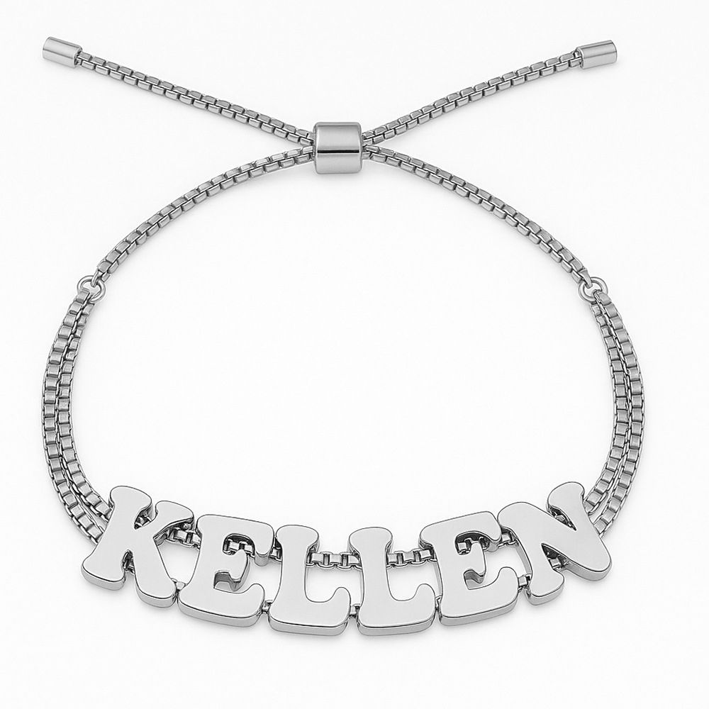 Personlized name bracelet  DIY Letter for Holiday Gift Men and Women