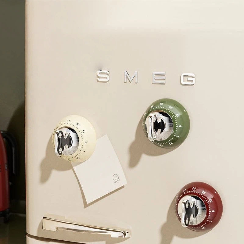 Mechanical Kitchen Timer - Retro Wind-Up Alarm Timer for Cooking & Baking