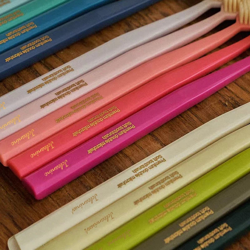 21-Pack Multicolor Premium Toothbrushes Set - Bulk Oral Care Brushes