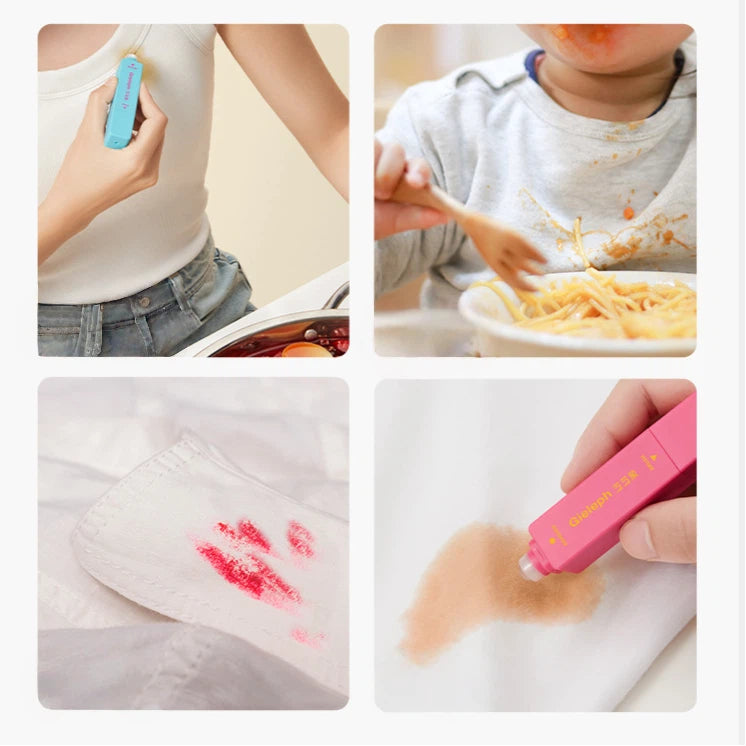 Portable Stain Remover Pen - Macaron Flavored On-the-Go Spot Cleaner