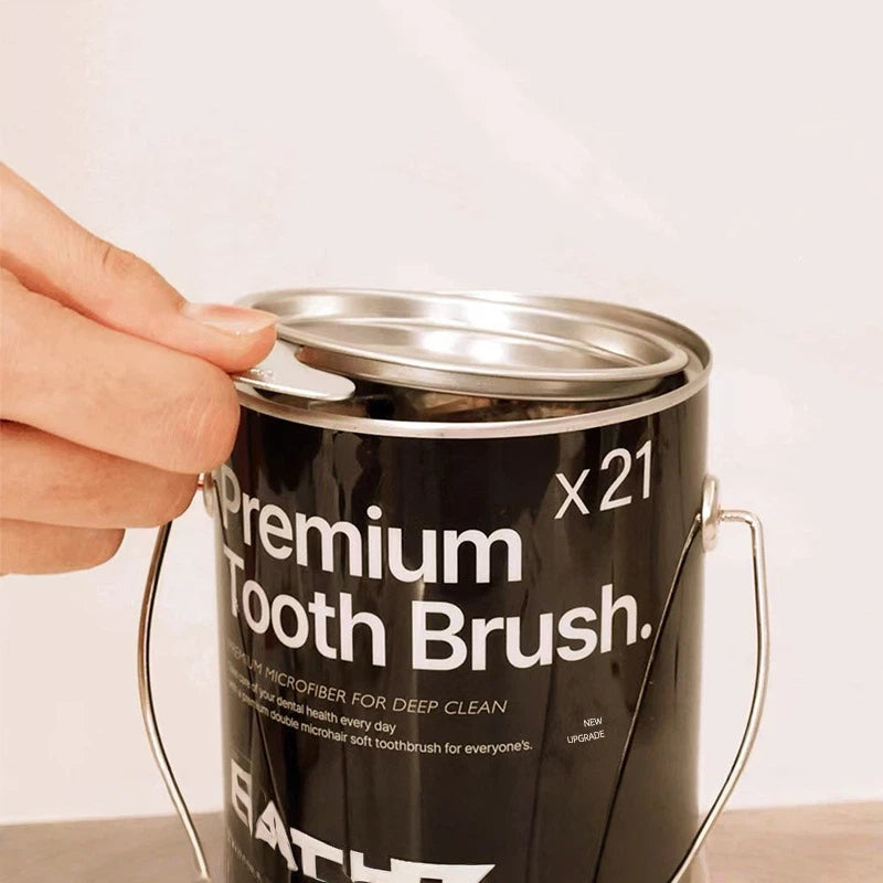 21-Pack Multicolor Premium Toothbrushes Set - Bulk Oral Care Brushes