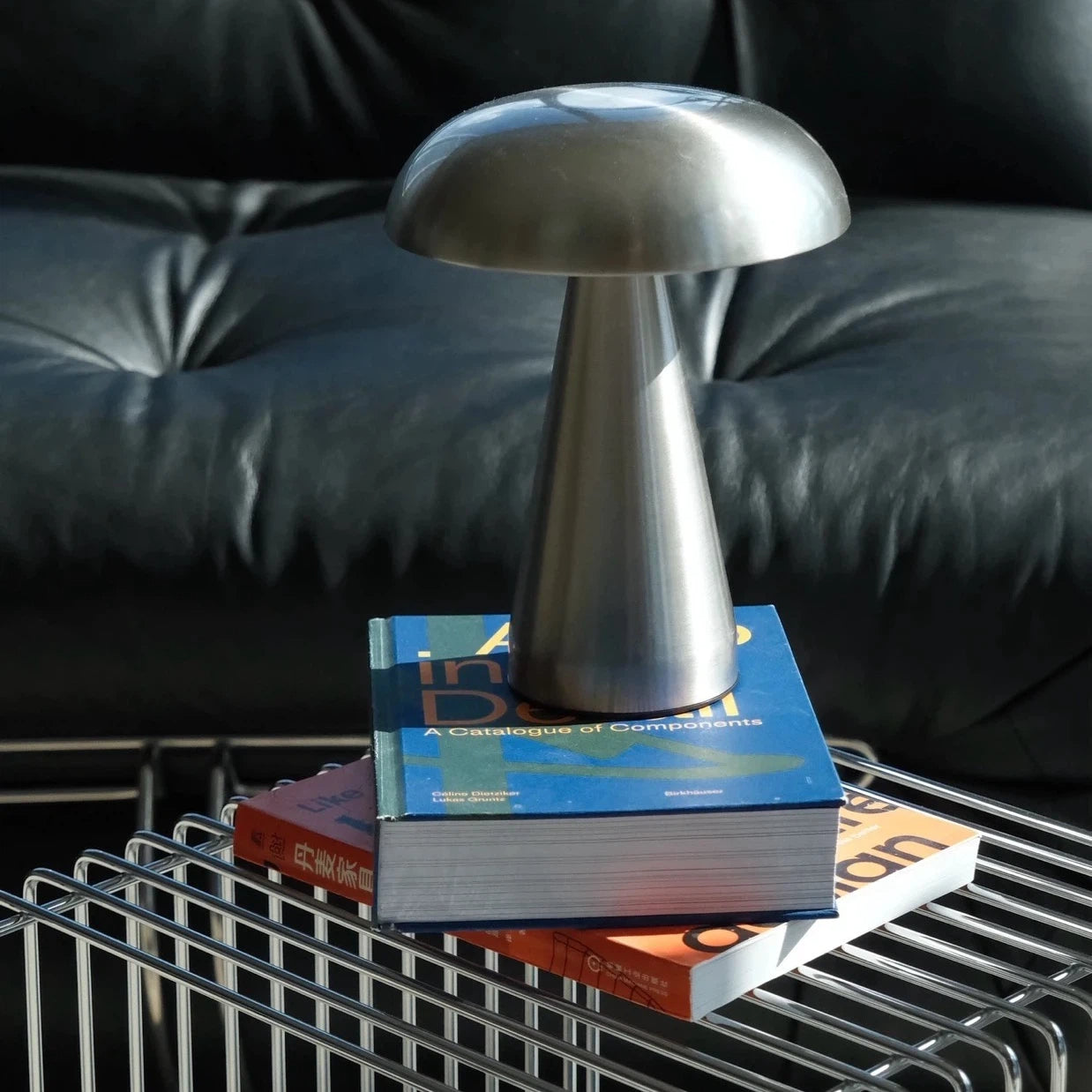 Stainless Steel Mushroom Table Lamp - Modern Ambient Lighting for Home