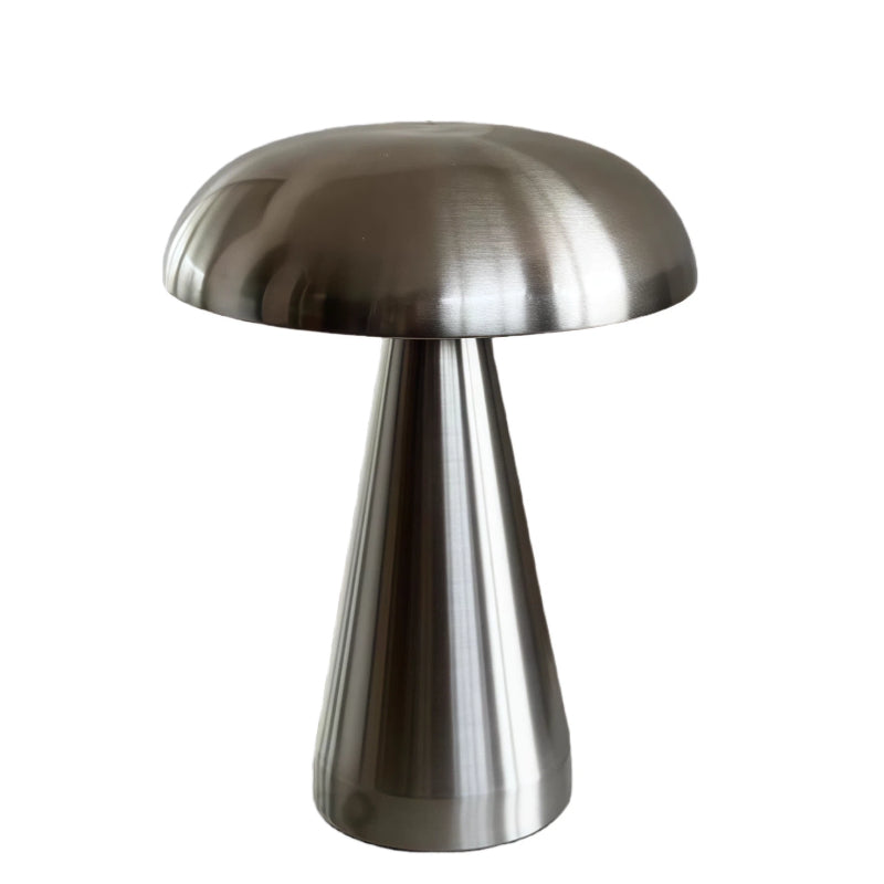 Stainless Steel Mushroom Table Lamp - Modern Ambient Lighting for Home