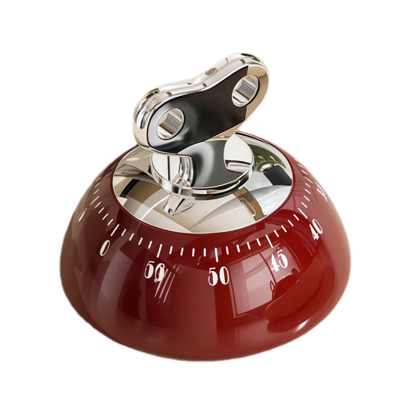 Mechanical Kitchen Timer - Retro Wind-Up Alarm Timer for Cooking & Baking