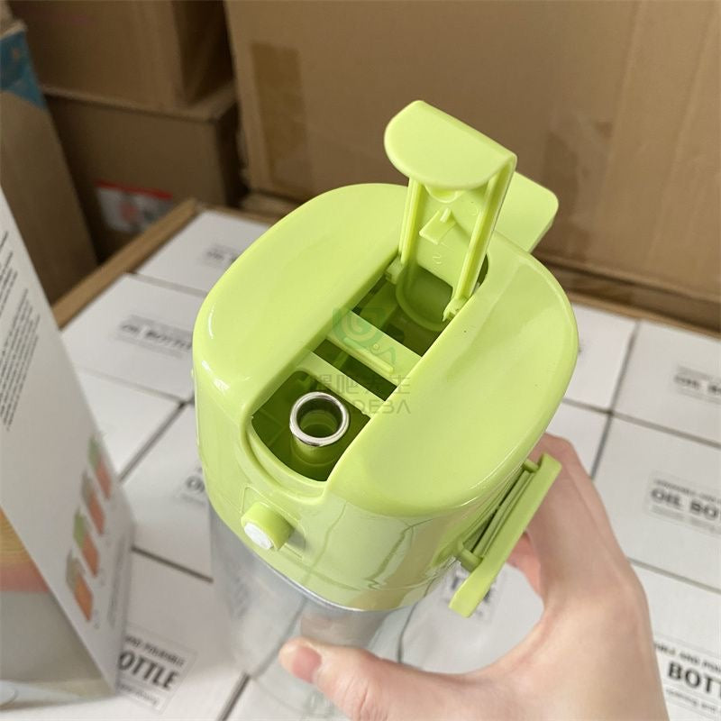 Sprayable & Pourable Oil Bottle - Automatic Open/Close Kitchen Oil Dispenser for Cooking, Grilling & Salad Dressing