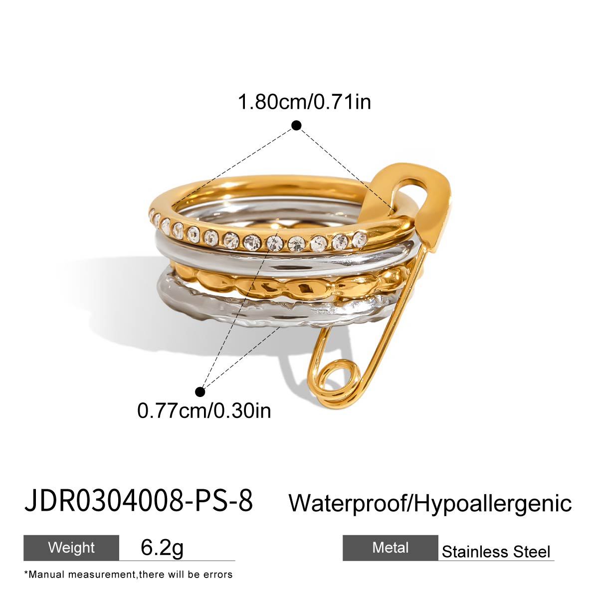 Stainless Steel Multi-layer Stacking Rings