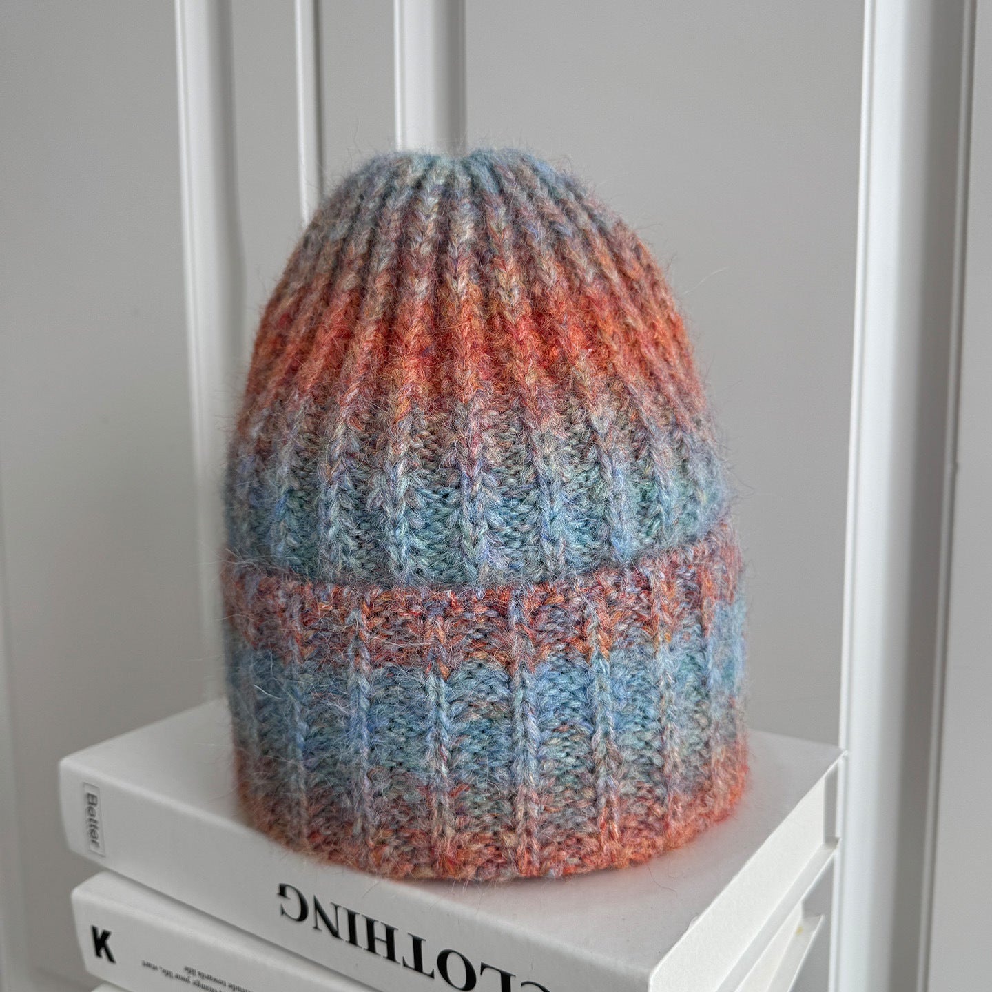 Knitted Hat Gradient Tie-Dye Rainbow Knitted Hat Winter Warm Sports Casual Fashion Wool Hat