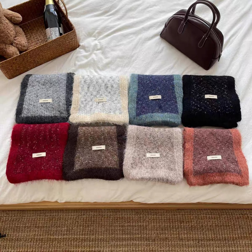 Beige Scarf Autumn Winter Women Plush Korean Style Atmosphere Shawl Dual-use Warm Neck Warmer