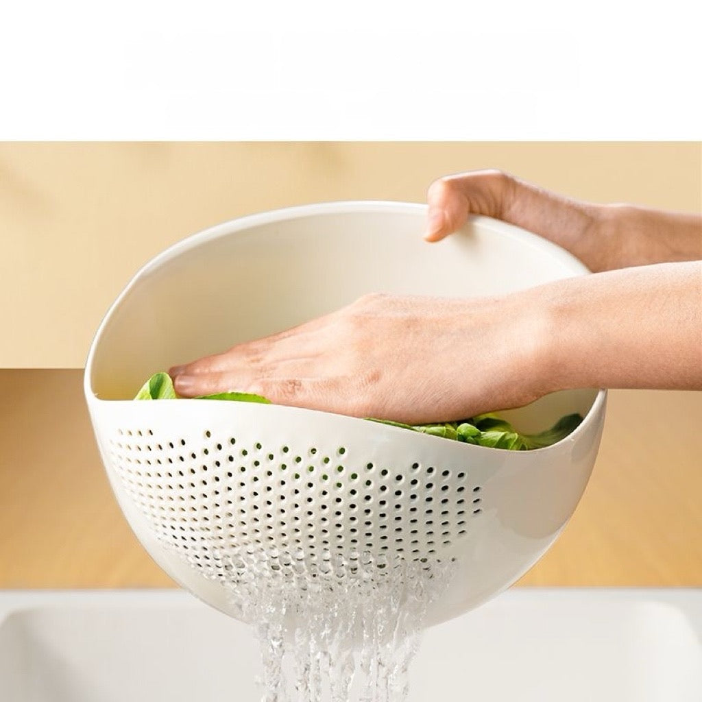 Large Plastic Colander Bowl – Multi-Purpose Kitchen Strainer for Fruits & Vegetables