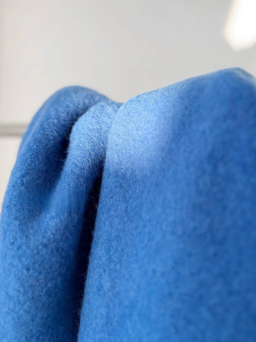 Atmospheric Wool Simple Solid Color Scarf for Women Iceland Blue Autumn Winter Warm Versatile European and American Style Mohair Shawl