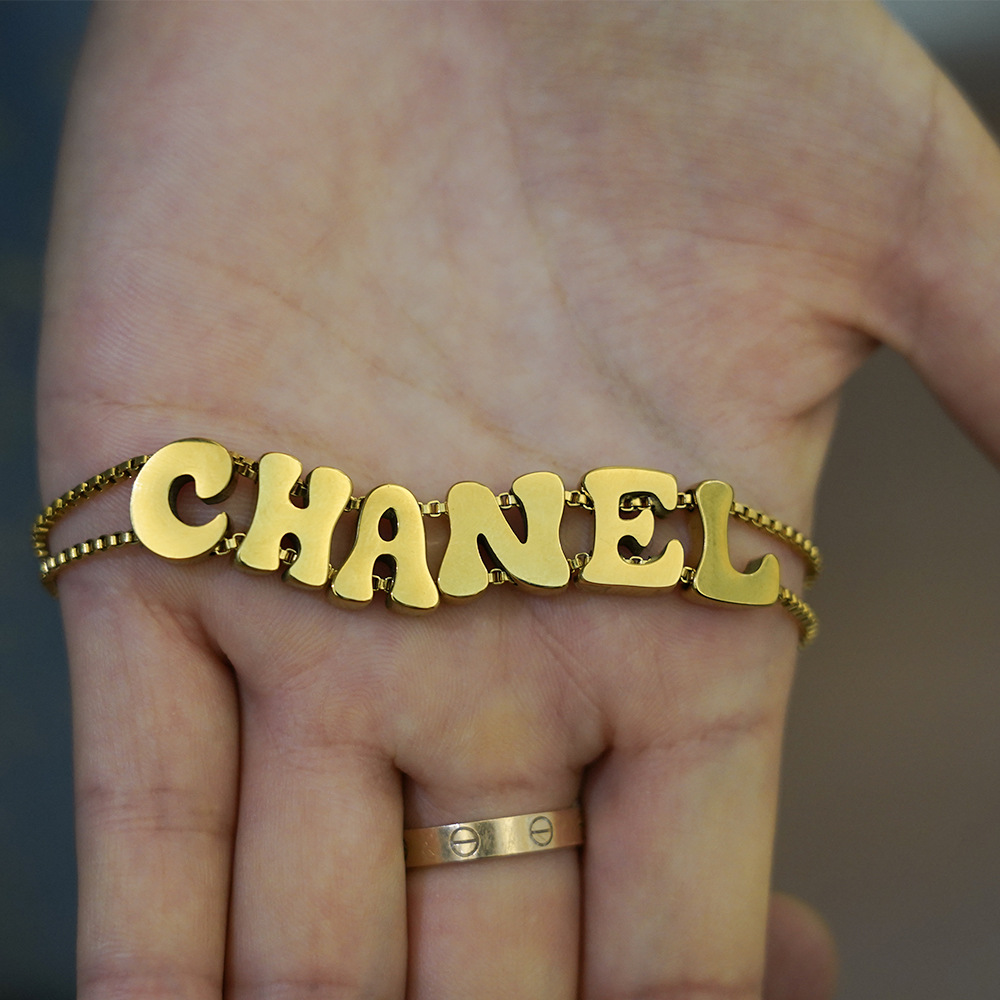 Personlized name bracelet  DIY Letter for Holiday Gift Men and Women