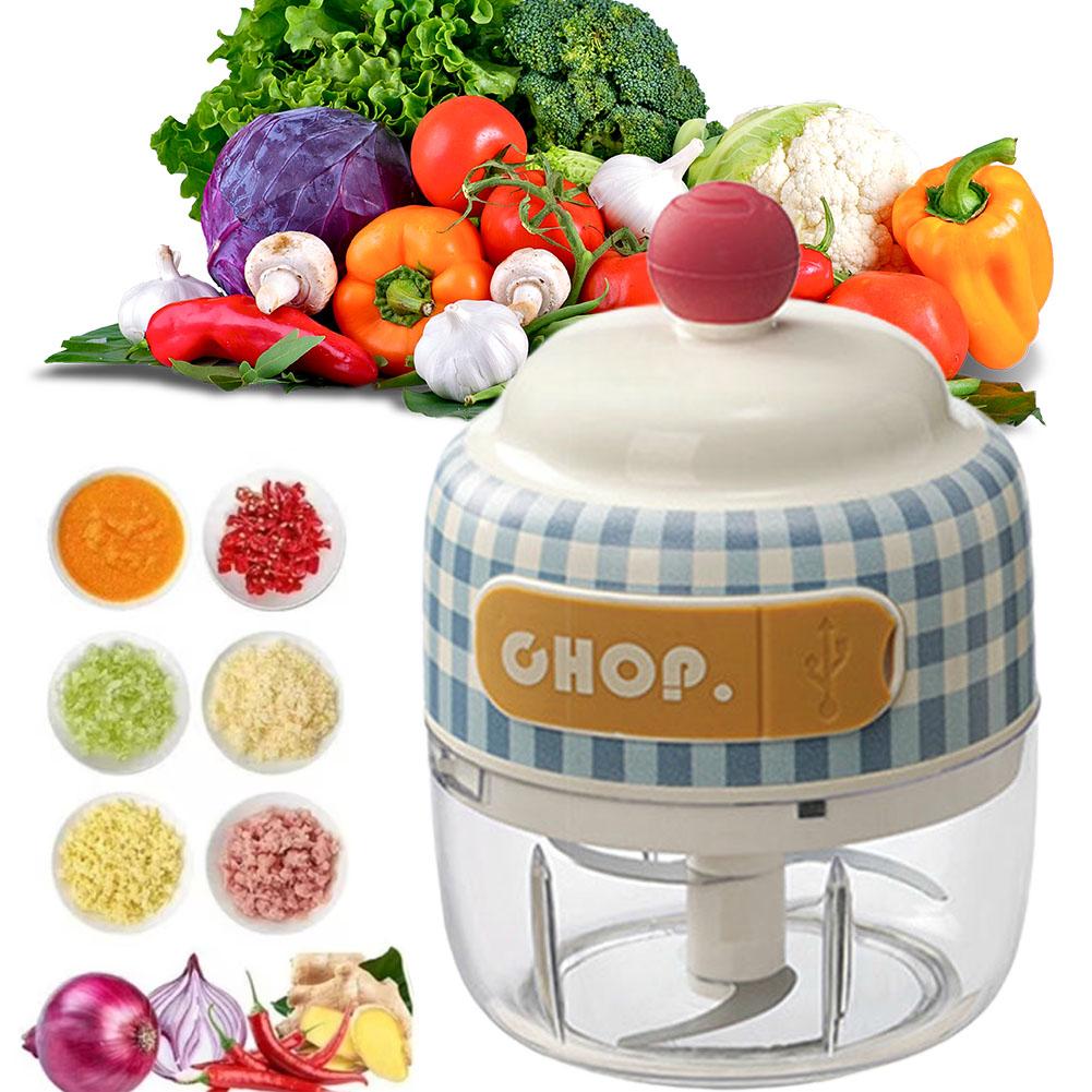 Electric Mini Garlic Chopper Meat Grinder Crusher for Nut Fruit Vegetable