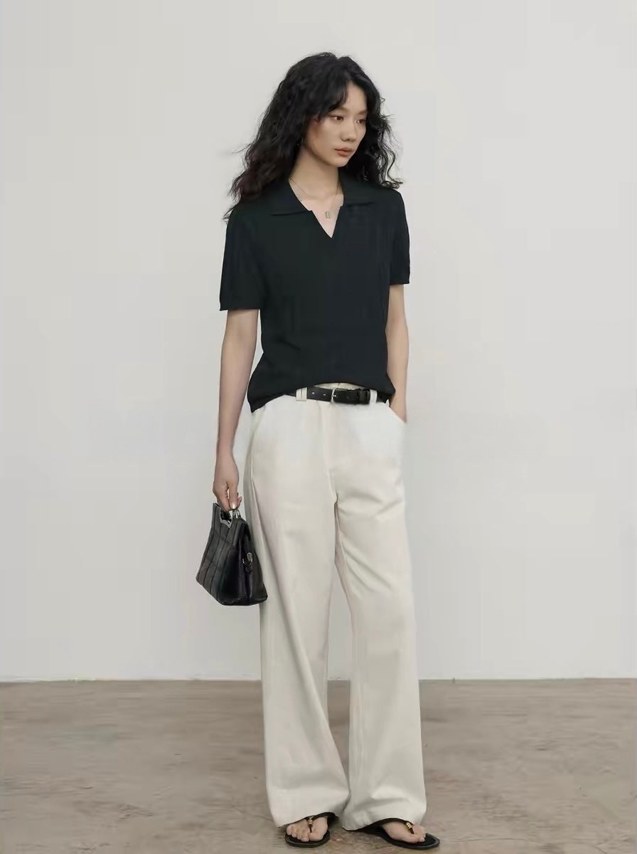 Tencel Linen Knit T-Shirt