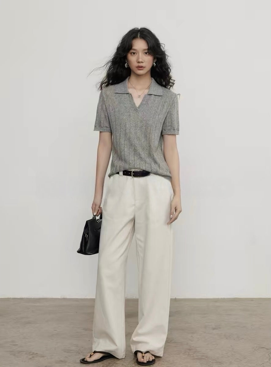 Tencel Linen Knit T-Shirt