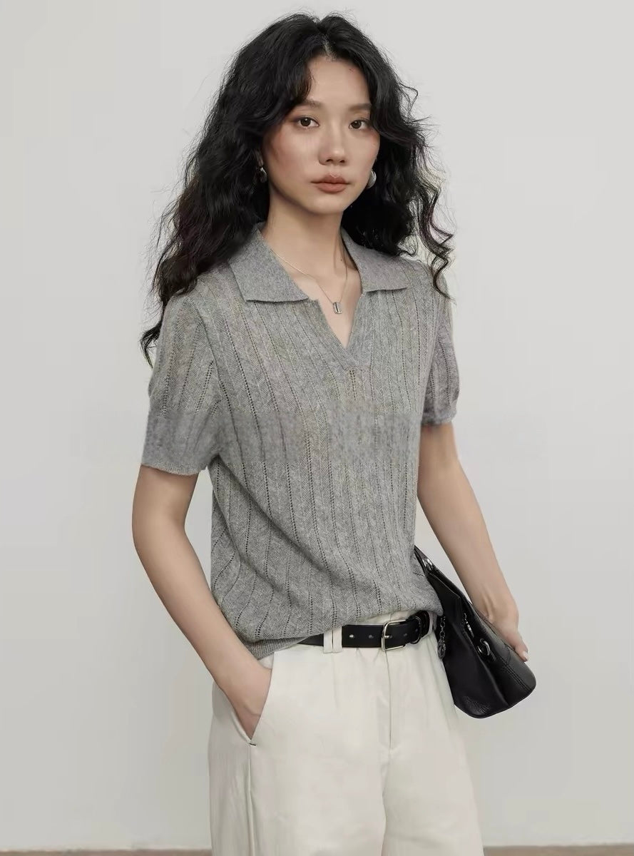 Tencel Linen Knit T-Shirt