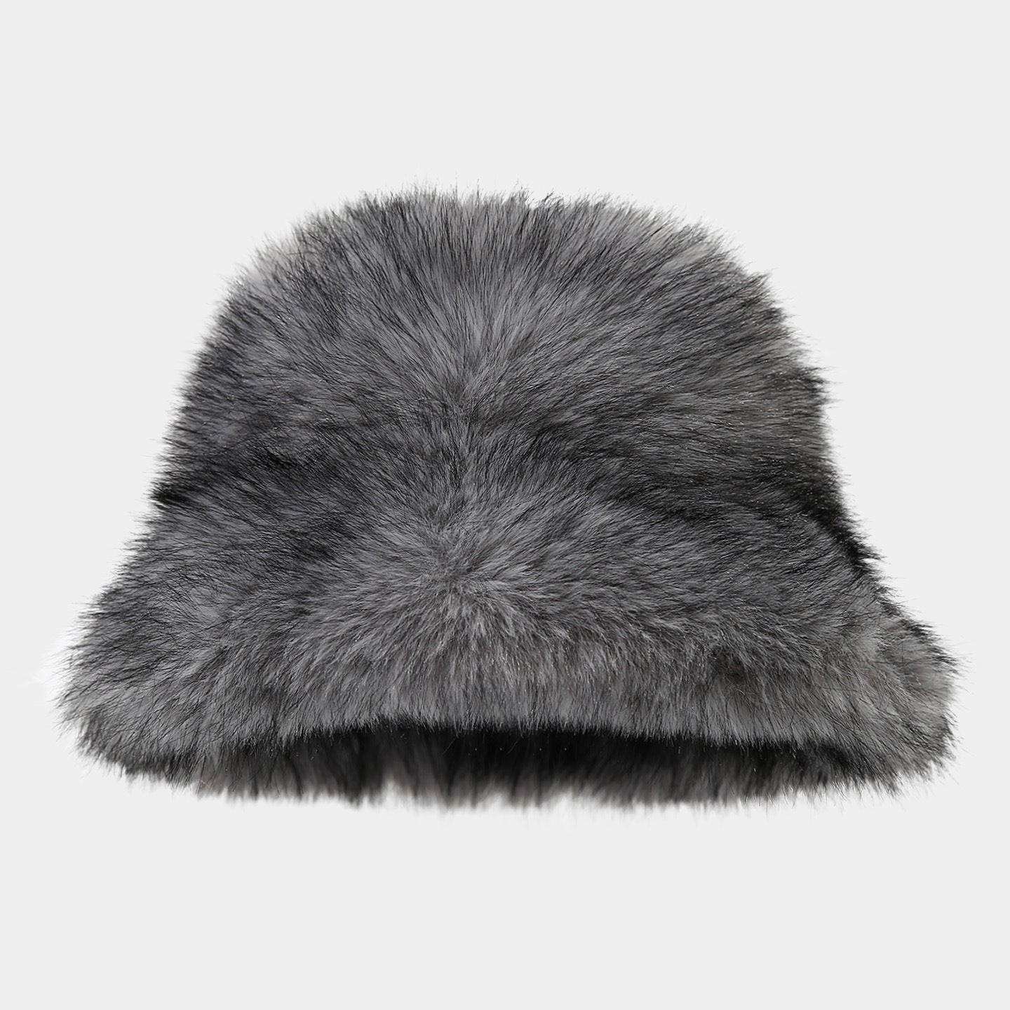 Autumn Winter Two-tone Long Hair Bucket Hat for Women Trendy Fluffy Feel Outdoor Warm Fisherman Hat for Autumn Winter