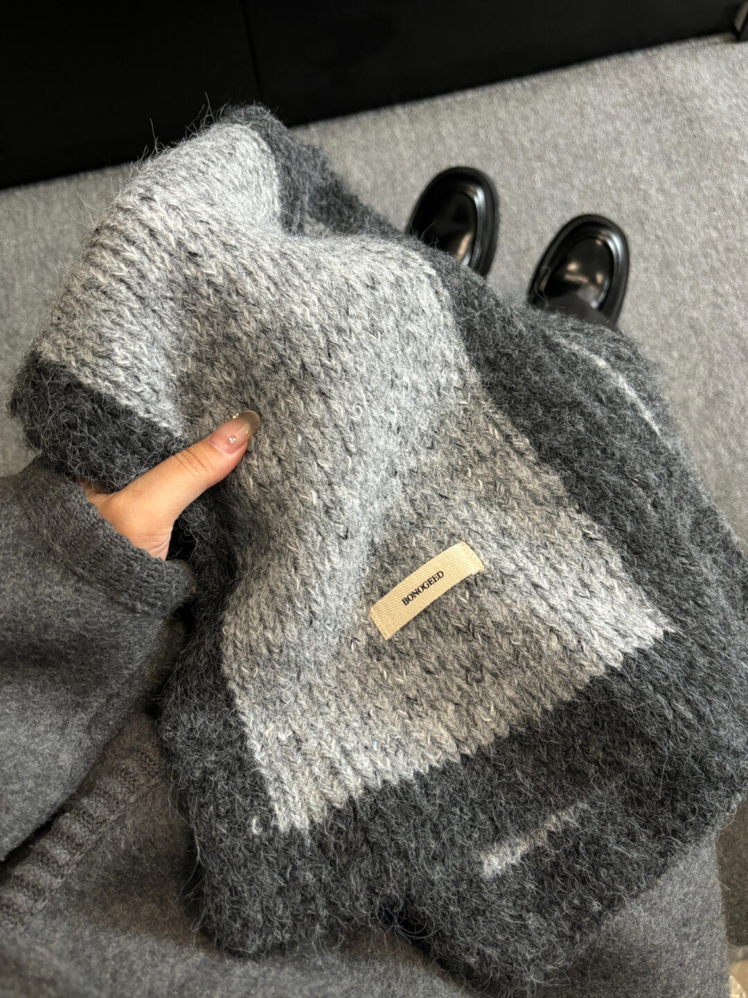 Beige Scarf Autumn Winter Women Plush Korean Style Atmosphere Shawl Dual-use Warm Neck Warmer