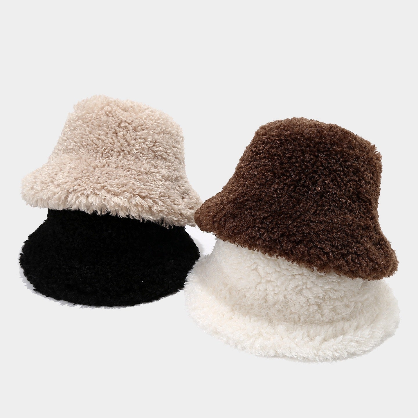 New Style Solid Color Simple Casual Fisherman Hat for Women, Autumn and Winter Street Fashion Warm Bucket Hat, Face Slimming Sunshade